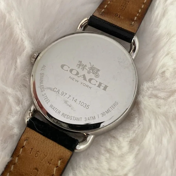 Coach Carriage Leather Watch - Picture 4 of 8
